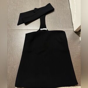 Zara Classic Black Halter Top